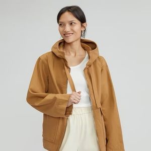 Everlane cotton canvas anorak, cappuccino , large